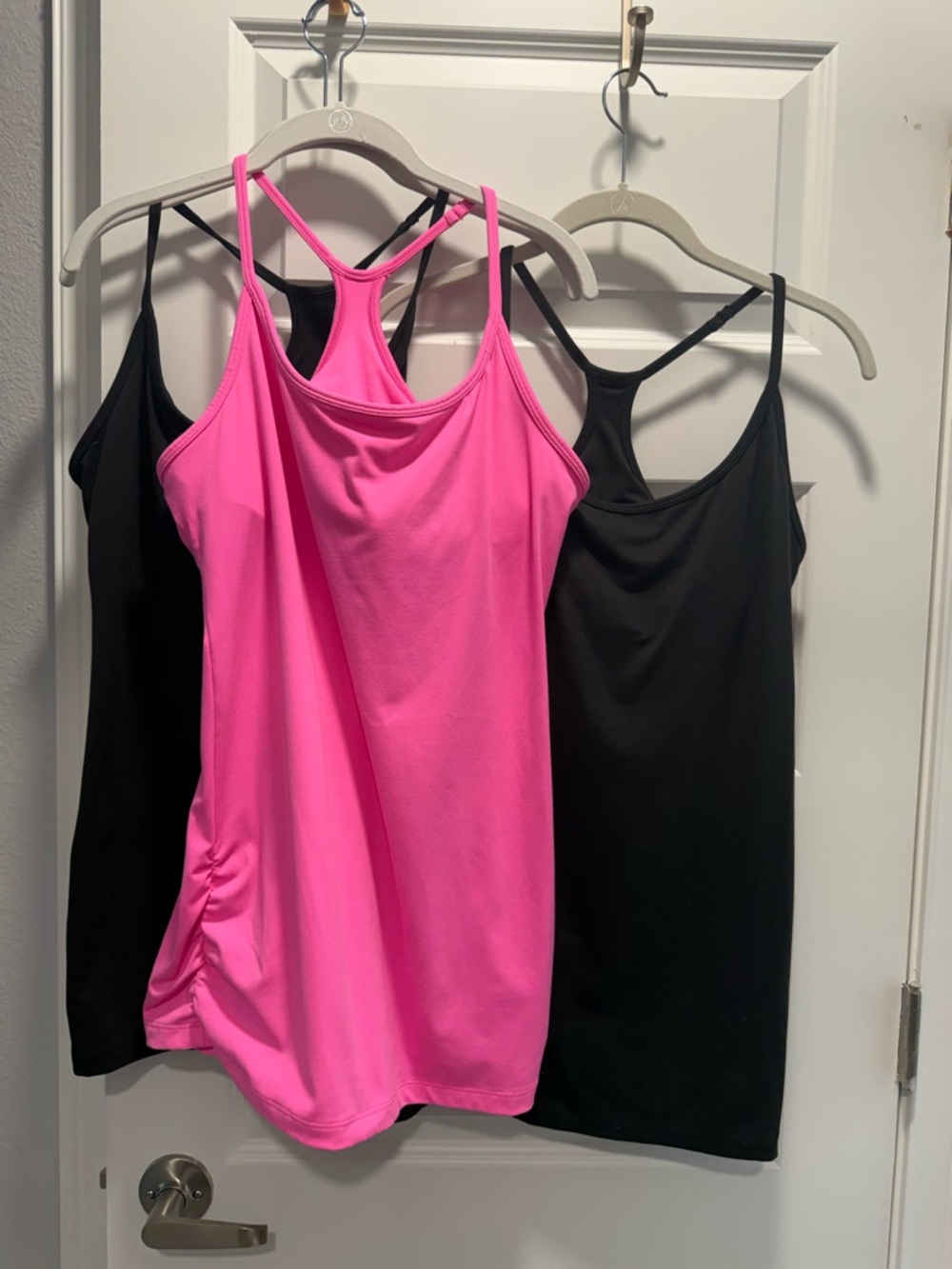 Set of 3 - VSX Women's Racerback Tank Top - Hot Pink and Black